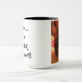 かわいいクリスマスのコリー、オリーブ他のトナカイ マグカップ (中央)