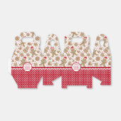 かわいいクリスマスのジンジャーブレッドのお願い箱 フェイバーボックス (折り畳みなし)