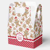 かわいいクリスマスのジンジャーブレッドのお願い箱 フェイバーボックス (オープン)