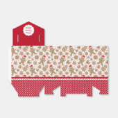 かわいいクリスマスのジンジャーブレッドのお願い箱 フェイバーボックス (折り畳みなし)