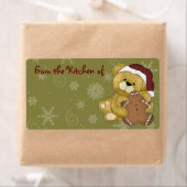 かわいいクリスマスのジンジャーブレッドのキッチンラベル ラベル (インサイチュ)