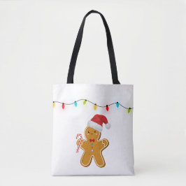 かわいいクリスマスのジンジャーブレッドマントートバッグ トートバッグ