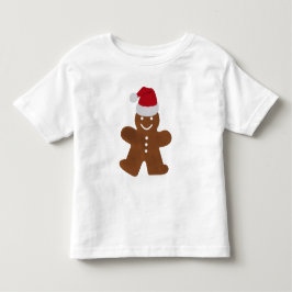 かわいいクリスマスのジンジャーブレッドマンCookie トドラーTシャツ