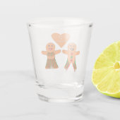 かわいいクリスマスのジンジャーブレッド ショットグラス (裏面)