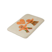 かわいいクリスマスのジンジャーブレッド バスマット (アングル)