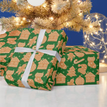 かわいいクリスマスのジンジャーブレッドCookieグリーン