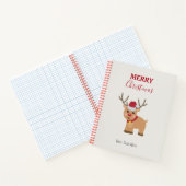 かわいいクリスマスのトナカイの家族の名前 ノートブック (内部)