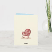 かわいいクリスマスのトナカイ カード (裏面)