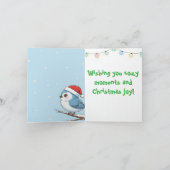 かわいいクリスマスのトナカイ カード (内部)