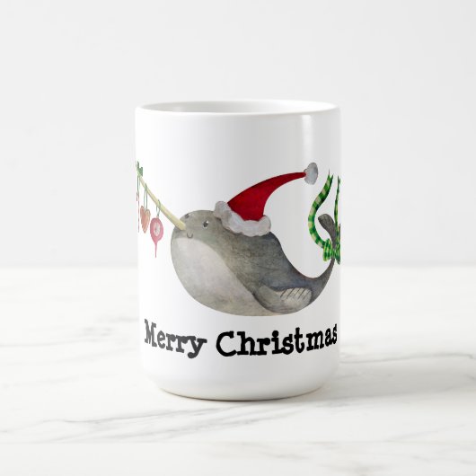 かわいいクリスマスのナラル コーヒーマグカップ (中央)