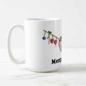 かわいいクリスマスのナラル コーヒーマグカップ (左)