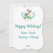 かわいいクリスマスのネズミ シンプル おしゃれ クリスマス (裏面)