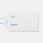 かわいいクリスマスのノーム GNOEL 雪の結晶 TO FROM ギフトタグ (裏面横)