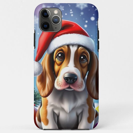🐶🎄 かわいいクリスマスのバセット犬の楽しい喜び ✨ Case-Mate iPhoneケース (裏面)