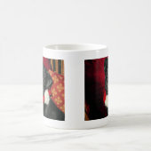 かわいいクリスマスのパグのコーヒー・マグ コーヒーマグカップ (中央)