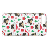 かわいいクリスマスのパグ Case-Mate iPhoneケース (裏面(横))