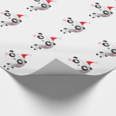 かわいいクリスマスのパンダくま ラッピングペーパー (角)