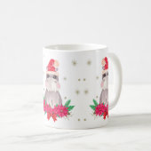 かわいいクリスマスのヒッポ コーヒーマグカップ (正面右)