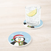 かわいいクリスマスのペンギンのコースター コースター (側面)