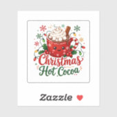 かわいいクリスマスのホットココアマグ シール (シート)