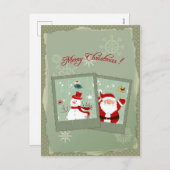 かわいいクリスマスのポスカード シーズンポストカード (正面/裏面)