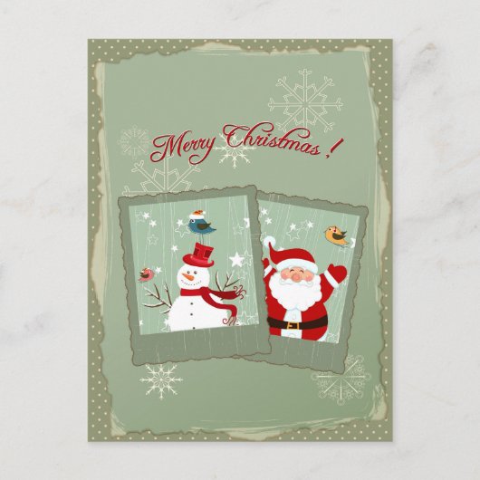 かわいいクリスマスのポスカード シーズンポストカード (正面)