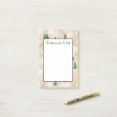 かわいいクリスマスのポーラーベア  クリスマスやることリスト ポストイット (デスク上)