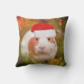 かわいいクリスマスのモルモット クッション (裏面)