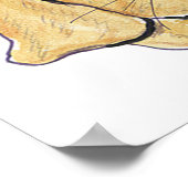 かわいいクリスマスのラブラドール子犬とオレンジ色のタビー猫 ポスター (角)