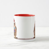 かわいいクリスマスのリスおよびギフト マグカップ (中央)