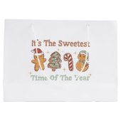 かわいいクリスマスの中で一番甘い時期おもしろいだ ラージペーパーバッグ (裏面)