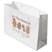 かわいいクリスマスの中で一番甘い時期おもしろいだ ラージペーパーバッグ (裏面アングル)