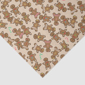 かわいいクリスマスの休日のジンジャーブレッドマンのクッキー 薄葉紙 (詳細)