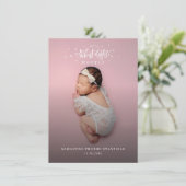 かわいいクリスマスの休日の写真誕生のお知らせ (スタンド正面)