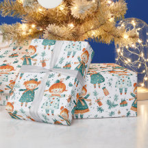かわいいクリスマスの女の子のパターン