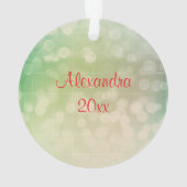 かわいいクリスマスの妖精オンオーナメント オーナメント (裏面)