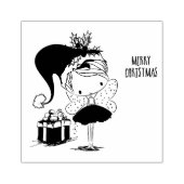 かわいいクリスマスの妖精 ラバースタンプ (インプリント)