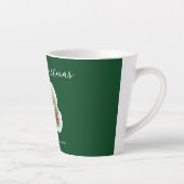 かわいいクリスマスの子犬 カフェラテマグ (右)