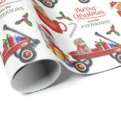 かわいいクリスマスの子猫パターン ラッピングペーパー (ロールコーナー)