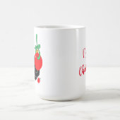 かわいいクリスマスの子猫 コーヒーマグカップ (中央)