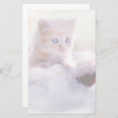 かわいいクリスマスの子猫 便箋 (正面/裏面)