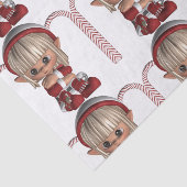 かわいいクリスマスの小妖精や小人 薄葉紙 (詳細)