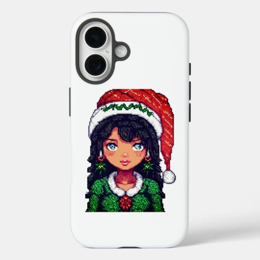 かわいいクリスマスの少女 Case-Mate iPhoneケース (裏面)