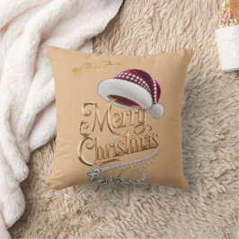 かわいいクリスマスの帽子 クッション