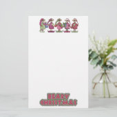 かわいいクリスマスの文房具 便箋 (スタンド正面)