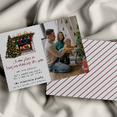 かわいいクリスマスの新しいホーム写真の動く告知 招待状