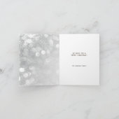 かわいいクリスマスの枝とボール シーズンカード (内部)