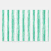 かわいいクリスマスの水彩オーナメント & ホリー ラッピングペーパーシート (正面2)