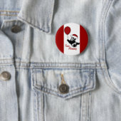 かわいいクリスマスの漫画くまのバッジ 缶バッジ (インサイチュ)