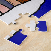 かわいいクリスマスの漫画の出生 ジグソーパズル (側面)